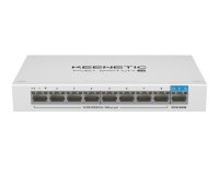 Keenetic PoE+ Switch 9 Commutateur Gigabit 9 ports avec 8 ports PoE+ et budget énergétique de 120 W