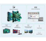 TCL 24G54 Mini-LED Monitor 24", risoluzione Full HD, 100Hz, pannello VA, 450 nits, VESA Display HDR 400, ampia gamma di colori, TÜV Rheinland senza sfarfallio e luce blu bassa