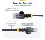 StarTech.com Cavo Ethernet CAT6 Arancione da 1m; Patch UTP con Plug RJ45 Antigroviglio e Rilievi di Trazione, Cavo Lan Slim in Rame Puro 28AWG, Sottoposto a test Fluke