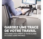 Fellowes Support clavier écriture/porte-document Easy Glide™ 8210001