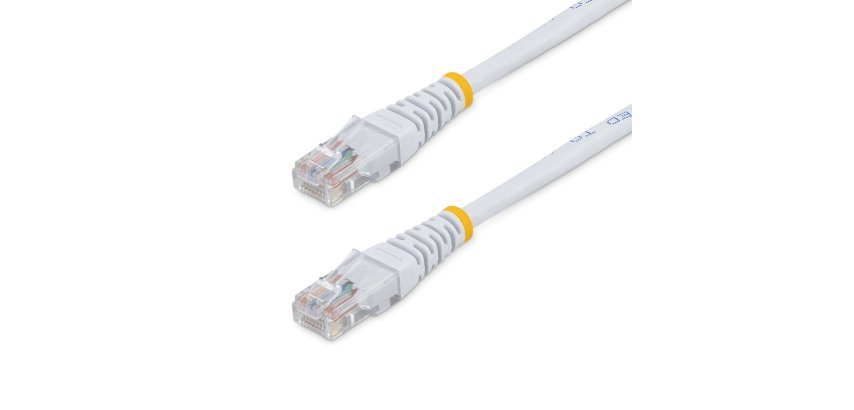 StarTech.com 15m Cat5e RJ45 UTP Patchkabel - Cat 5e Netzwerkkabel - Weiß