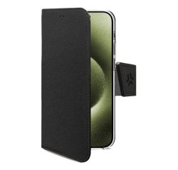 Celly WALLYMAG mobile phone case 16 cm (6.3") Wallet case Black