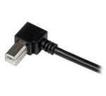 StarTech.com Câble USB 2.0 A vers USB B Coudé à droite Mâle / Mâle pour imprimante - 1 m - Noir