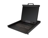 StarTech.com Console KVM à Montage en Rack - KVM VGA à Port Unique avec Écran LCD 19" pour Rack Serveur - Tiroir KVM LCD Universel 1U avec Câbles et Matériel - Support USB - 50 000 MTBF - Clavier QWERTY
