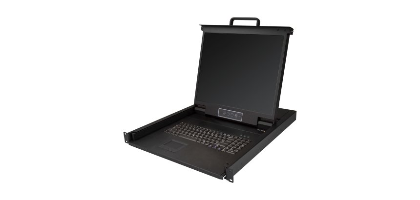 StarTech.com Console KVM à Montage en Rack - KVM VGA à Port Unique avec Écran LCD 19" pour Rack Serveur - Tiroir KVM LCD Universel 1U avec Câbles et Matériel - Support USB - 50 000 MTBF - Clavier QWERTY