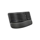 Logitech Wave Keys clavier ergonomique sans fil avec repose-poignets rembourré