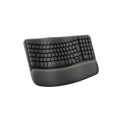 Logitech Wave Keys clavier ergonomique sans fil avec repose-poignets rembourré