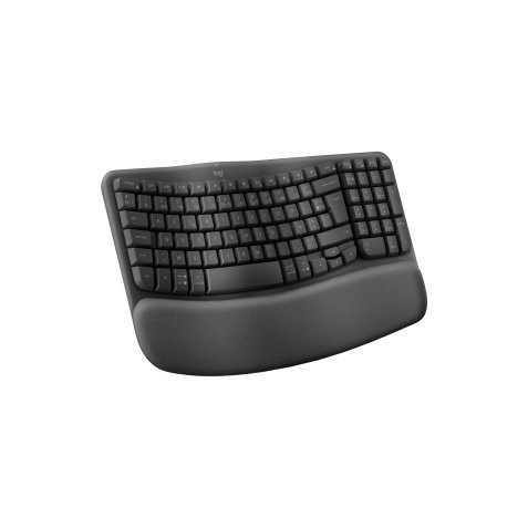 Logitech Wave Keys clavier ergonomique sans fil avec repose-poignets rembourré