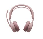 Logitech Zone Wireless 2 ES for Business Casque Sans fil Arceau Business/Everyday USB Type-C Bluetooth Rose