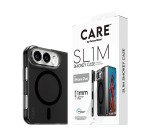 PanzerGlass CARE™ by ® SL1M Case Smokey w. Black MagSafe iPhone Duo coque de protection pour téléphones portables Housse Noir