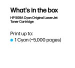 HP 508A Cyan Original LaserJet Toner Cartridge