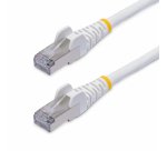 StarTech.com Câble Ethernet CAT8 Blanc de 1m, RJ45 Snagless, 25G/40G, 2000MHz, 100W PoE++, S/FTP, Fil de Cuivre Pur 26AWG, LSZH, Cordon de Raccordement Réseau Blindé avec Serre-Câble, Testé par Fluke Channel