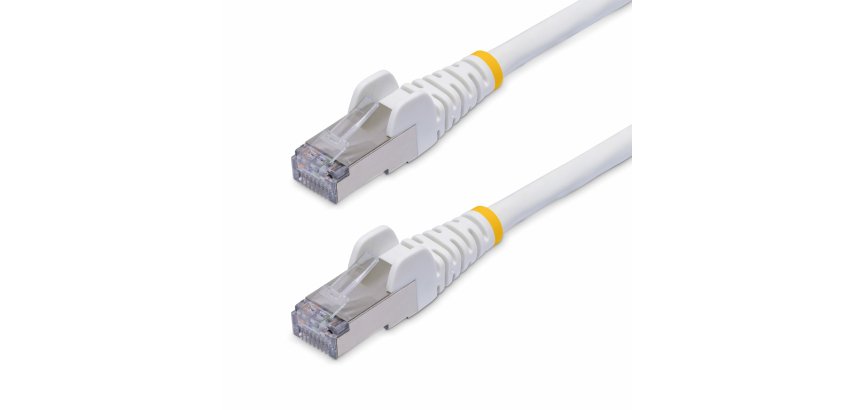 StarTech.com Câble Ethernet CAT8 Blanc de 15m, RJ45 Snagless, 25G/40G, 2000MHz, 100W PoE++, S/FTP, Fil de Cuivre Pur 26AWG, LSZH, Cordon de Raccordement Réseau Blindé avec Serre-Câble, Testé par Fluke Channel