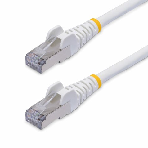 StarTech.com Câble Ethernet CAT8 Blanc de 1m, RJ45 Snagless, 25G/40G, 2000MHz, 100W PoE++, S/FTP, Fil de Cuivre Pur 26AWG, LSZH, Cordon de Raccordement Réseau Blindé avec Serre-Câble, Testé par Fluke Channel