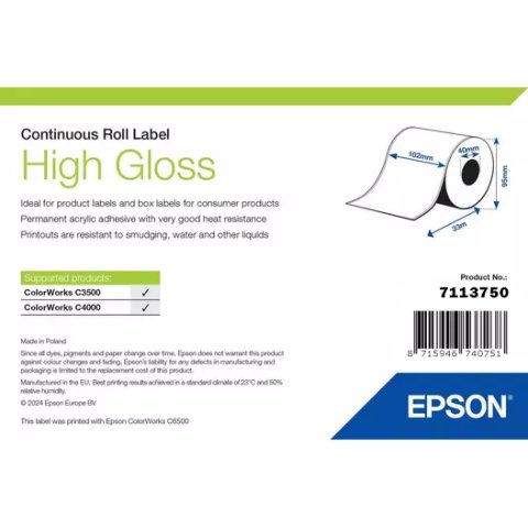 Epson High Gloss Label Etiqueta para impresora autoadhesiva