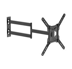 AISENS Soporte Eco Giratorio, Inclinable y Nivelable para Monitor/TV 35kg de 23"-65", Negro