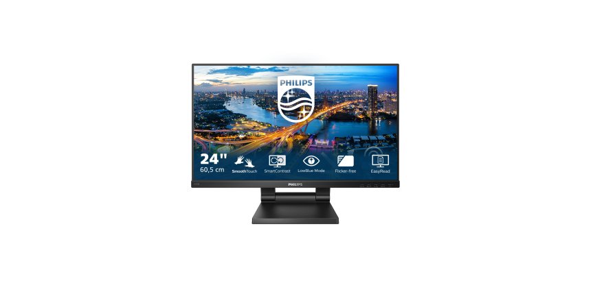 Philips 242B1TC/00 écran plat de PC 60,5 cm (23.8") 1920 x 1080 pixels Full HD LED Écran tactile Noir