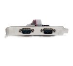 StarTech.com Adaptador Bracket de Placa Base Interna USB a 2 Puertos Serie - DB9 RS232