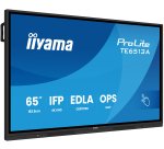 iiyama TE6513A-B1AG Écran d'affichage dynamique Écran plat interactif 163,8 cm (64.5") Wifi 500 cd/m² 4K Ultra HD Noir Écran tactile Intégré dans le processeur Android 18/7