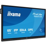 iiyama TE6513A-B1AG Écran d'affichage dynamique Écran plat interactif 163,8 cm (64.5") Wifi 450 cd/m² 4K Ultra HD Noir Écran tactile Intégré dans le processeur Android 18/7