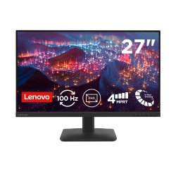 Lenovo L27-4e - Monitor 27" IPS Flat FHD 1920x1080 0 100Hz 4ms - 1xHDMI 1.4 + 1xVGA - Stand Tilt Cavo HDMI incluso