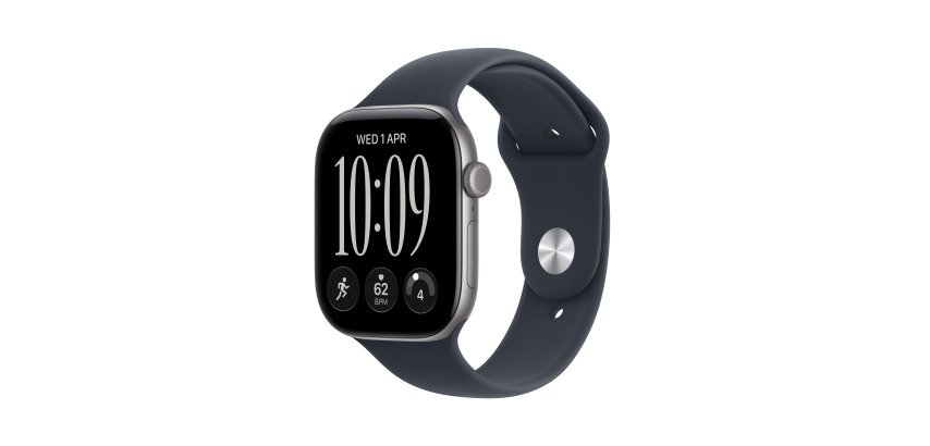 Apple Watch Series 12 OLED 46 mm Numérique 416 x 496 pixels Écran tactile Gris Wifi GPS (satellite)