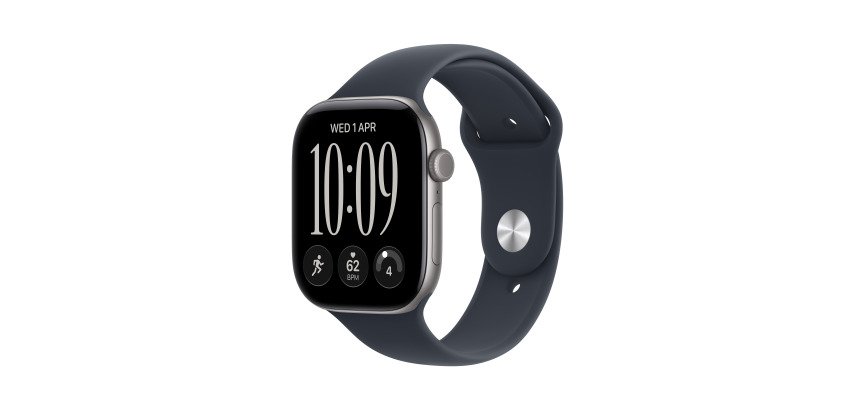 Apple Watch Series 12 OLED 46 mm Numérique 416 x 496 pixels Écran tactile 5G Gris Wifi GPS (satellite)