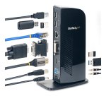 Docking Station USB 3.0 para Dos Monitores con HDMI - DVI - 6x Puertos USB