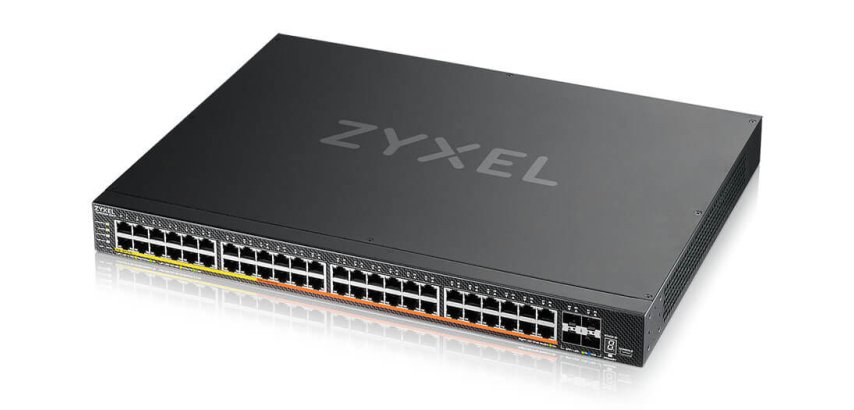 Zyxel XMG2230-52HP Géré L2/L3 2.5G Ethernet (100/1000/2500) Connexion Ethernet, supportant l'alimentation via ce port (PoE) 1U Noir