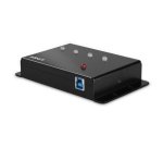 Lindy 43374 hub de interfaz USB 3.2 Gen 1 (3.1 Gen 1) Type-B 5000 Mbit/s Negro