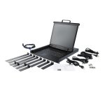 StarTech.com Console KVM à Montage en Rack - KVM VGA à Port Unique avec Écran LCD 19" pour Rack Serveur - Tiroir KVM LCD Universel 1U avec Câbles et Matériel - Support USB - 50 000 MTBF - Clavier QWERTY