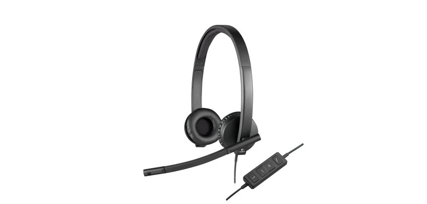 Logitech H570E Auricolare Cablato A Padiglione Ufficio USB tipo A Nero