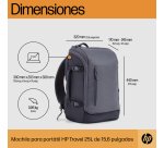 Mochila para portátil 15,6" HP Travel de 15,6 pulgadas y 25 L gris hierro