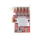StarTech.com 4-Port USB Type-C PCIe Card, USB 3.2 10Gbps, USB-C PCI Express Expansion Card, 4x Independent USB Controllers, Windows/Linux/macOS, TAA-Compliant