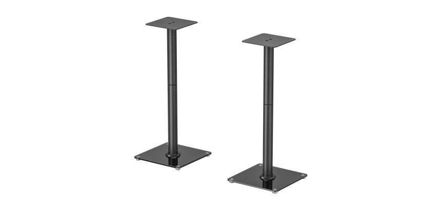 AISENS Soporte Universal De Suelo Para Altavoces, Negro