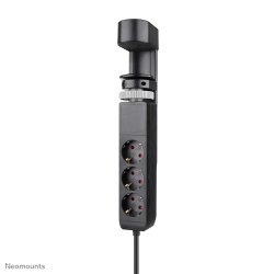 Neomounts DS22-840BL6 Multiprise de bureau avec pince et ports USB-C et USB-A - charge rapide
