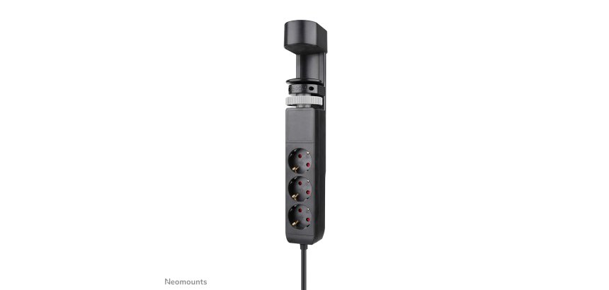 Neomounts DS22-840BL6 Multiprise de bureau avec pince et ports USB-C et USB-A - charge rapide