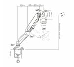 AISENS DT27TSR-043 soporte para monitor 81,3 cm (32") Escritorio Negro