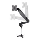 StarTech.com Support Simple Écran PC - Bras Moniteur VESA - Support Écran Bureau 32" ou 49" (32:9)/ 8kg - Porte Écran Hauteur Réglable/Articulé - Fixation Pince/œillet