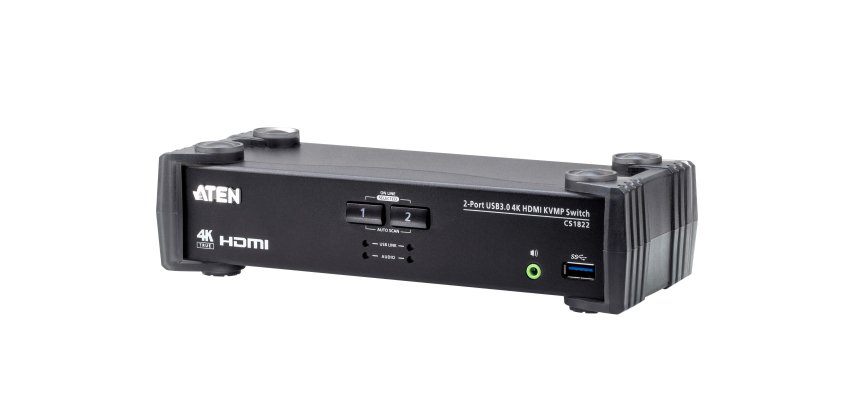 ATEN Switch USB 3.0 4K HDMI KVMP™ a 2 porte con Modalità mixer audio