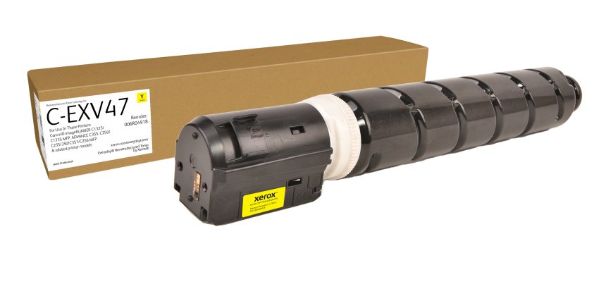 Tóner Everyday™ Amarillo remanufacturado de Xerox es compatible con Canon C-EXV47 (8519B002), Capacidad estándar