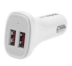 StarTech.com Chargeur de voiture USB à 2 ports - Haute puissance (24 W/4,8 A) - Blanc