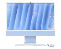 iMac Apple 24" écran retina 4,5K 256Go 16 Go RAM Puce M4 CPU 10 cœurs GPU 10 cœurs Bleu