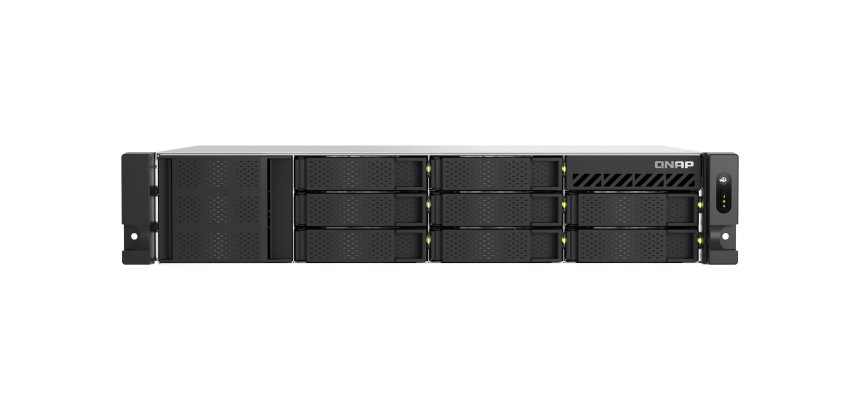 QNAP TS-855EU-8G server NAS e di archiviazione Armadio (2U) Intel Atom® C5125 8 GB DDR4 0 TB QuTS hero Nero