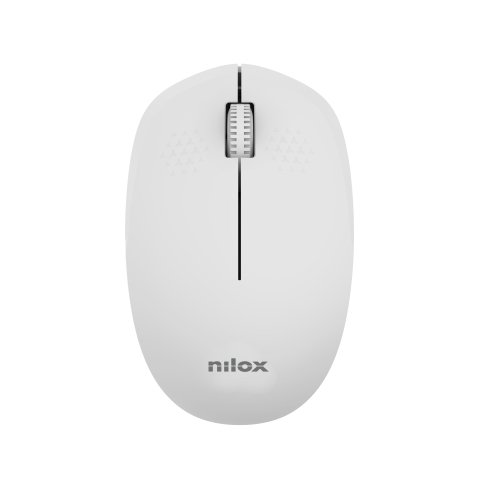 Nilox Ratón Wireless 1000 DPI, 3 botones, Gris