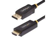 StarTech.com Câble Adaptateur DisplayPort vers HDMI de 1m, 4K 60Hz avec HDR, DP vers HDMI 2.0b, Convertisseur Vidéo Actif, DisplayPort Desktop vers Moniteur HDMI