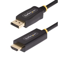 StarTech.com Câble Adaptateur DisplayPort vers HDMI de 1m, 4K 60Hz avec HDR, DP vers HDMI 2.0b, Convertisseur Vidéo Actif, DisplayPort Desktop vers Moniteur HDMI