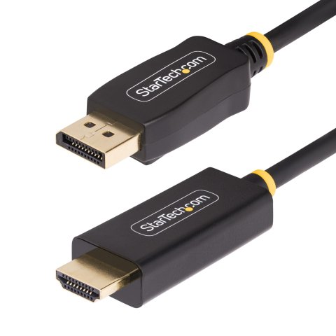 StarTech.com Cable Adaptador DisplayPort a HDMI de 1m con Conectores de Agarre - 4K 60Hz con HDR - Conversor de Vídeo Activo DP a HDMI 2.0b - Adaptador Activo de Vídeo DisplayPort a HDMI