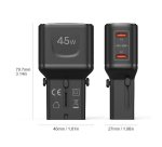 Celly MULTIPLUGSL45W Caricabatterie per dispositivi mobili Cuffie, Smartphone, Tablet Nero AC Ricarica rapida Interno