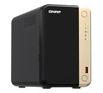 QNAP TS-264 NAS Tower Intel® Celeron® N5095 8 Go 0 To QNAP QTS Noir, Or